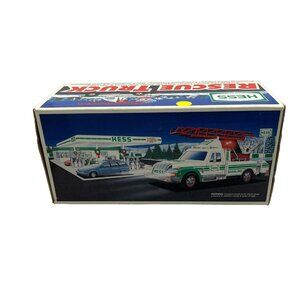 1994 Hess Rescue Truck With Lights & Siren Collectible Toy Original Box Included